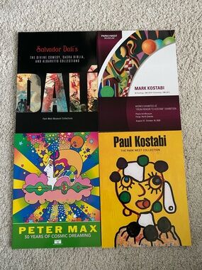 Colorful Art Book Bundle Vibrant Multi-Artist Covers Coffee Table Book Accents